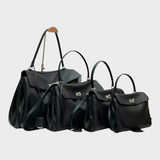 Pebbled Black-Silver Hardware