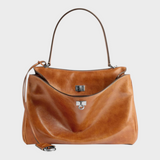 Retro Golden Brown-Silver Hardware